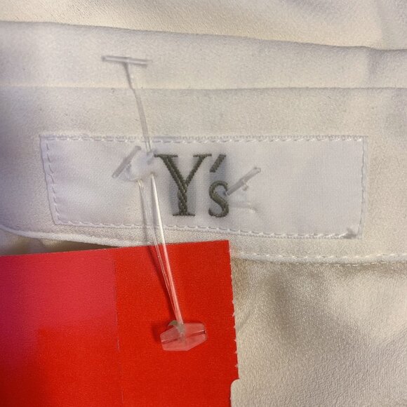 NWT Y's White & Indigo Tie-Dye Oversized Blouse, Size Small (2) - Picture 7 of 9